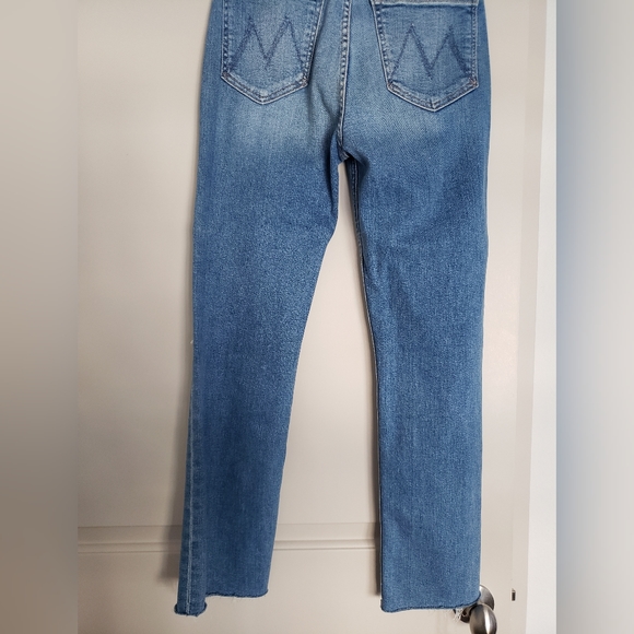 Mother jeans high waisted rider ankle fray "party like a pirate" size 25 - Picture 6 of 15